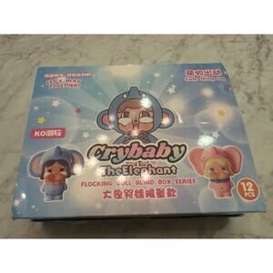 Crybaby flocking dolls full miniatures case, elephant